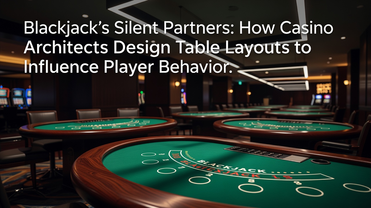 Casino floor plan showing strategic blackjack table arrangements and player pathways